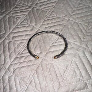 David Yurman Classic Cable Bracelet - 5mm Citrine w/ Diamonds